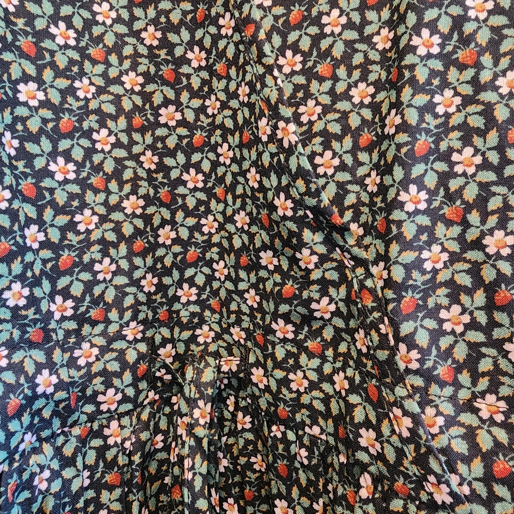 Christy Dawn 100% Regenerative Cotton Night Strawberry Maxi Dress - Picture 3 of 11